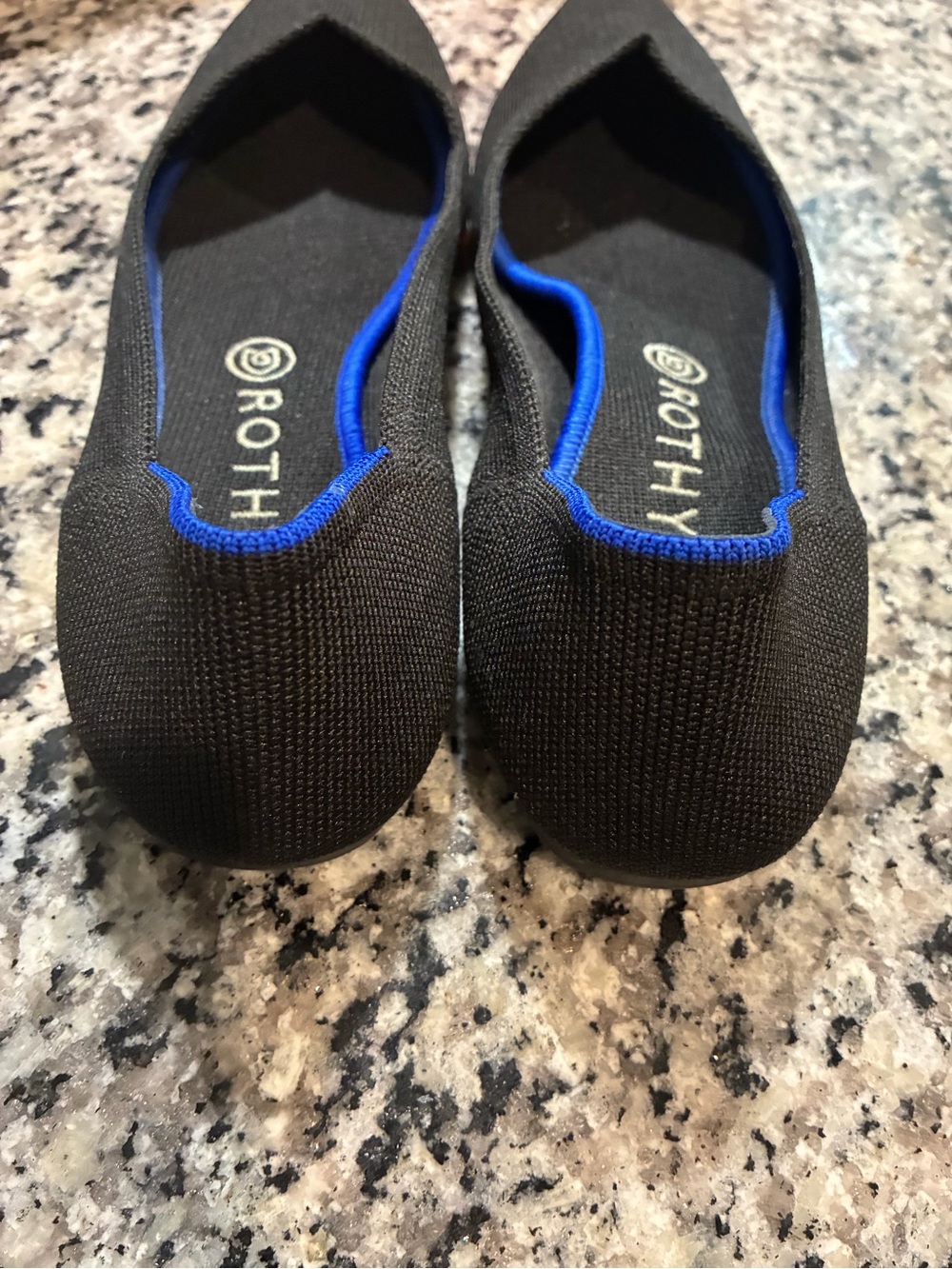 Rothy’s The Point Black Flats Size 10.5 - Picture 5 of 7